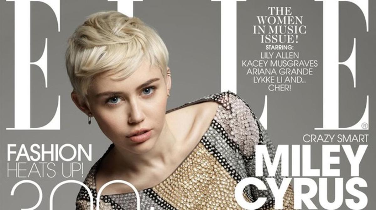 Miley Cyrus posa per a la portada de l’edició nord-americana de la revista ’Elle’. Miley Cyrus posa per a la portada de l’edició nord-americana de la revista ’Elle’.