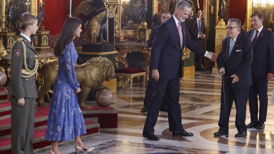 La Asturias que desfiló en el besamanos de los Reyes y la Princesa en el Palacio Real