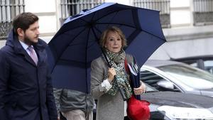  La ex Presidenta de la Comunidad de Madrid Esperanza Aguirre hoy a la Audiencia Nacional donde declara por el caso Punica