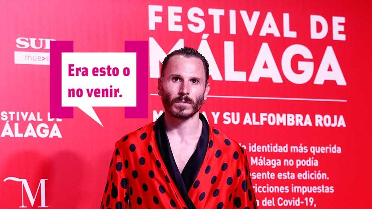 Rubén Ochandiano somos todos: en bata al Festival de cine de Málaga