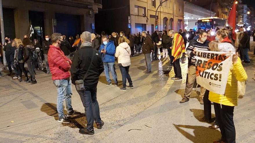 Un moment de la protesta d&#039;aquest dimecres