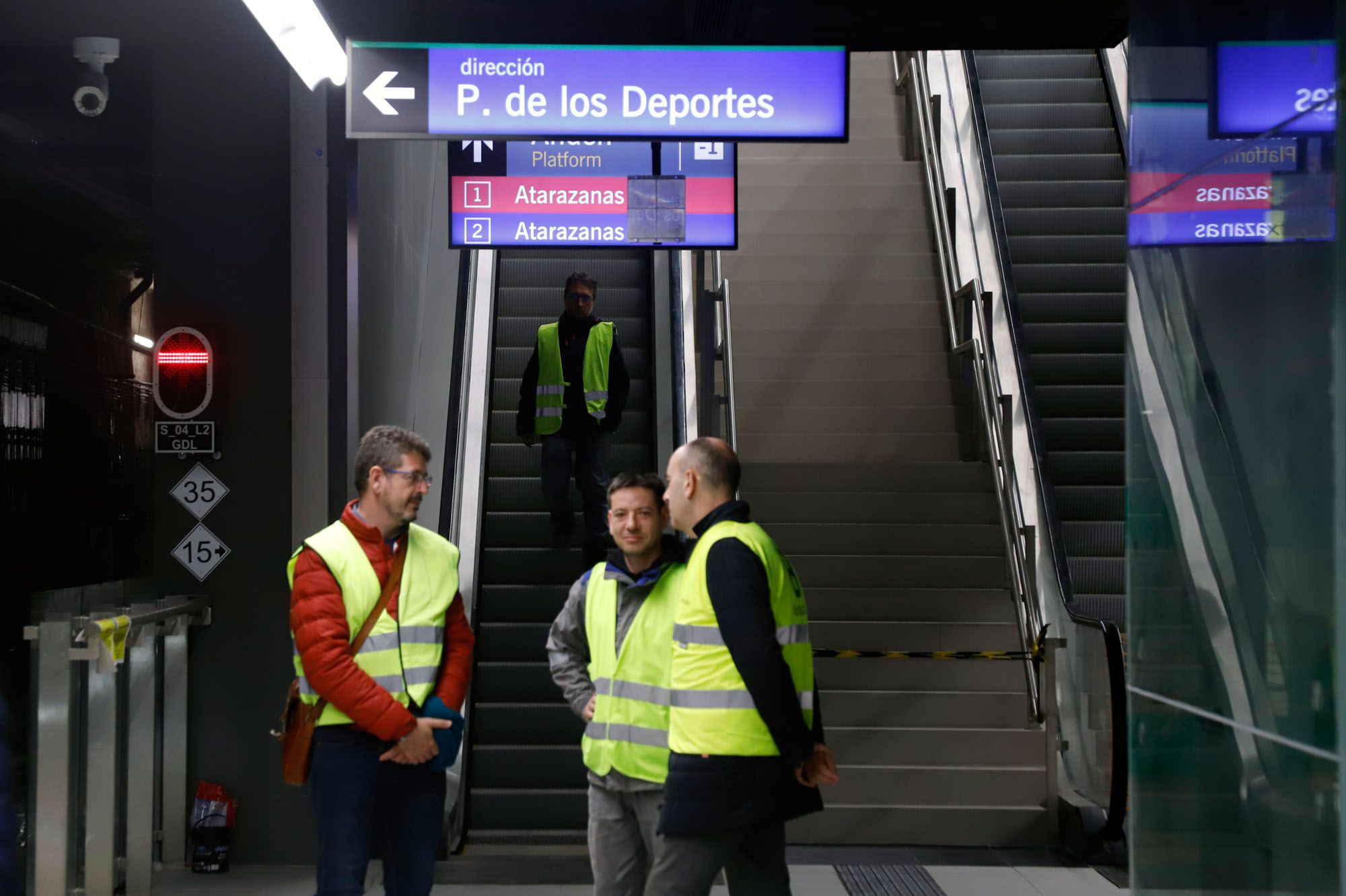 Pruebas de seguridad del metro de Málaga
