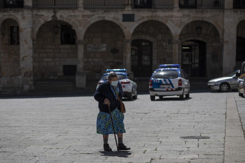 Primer día de mascarillas obligatorias en Zamora