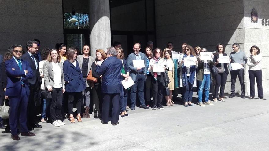 Nueva concentración de jueces y fiscales en Vigo