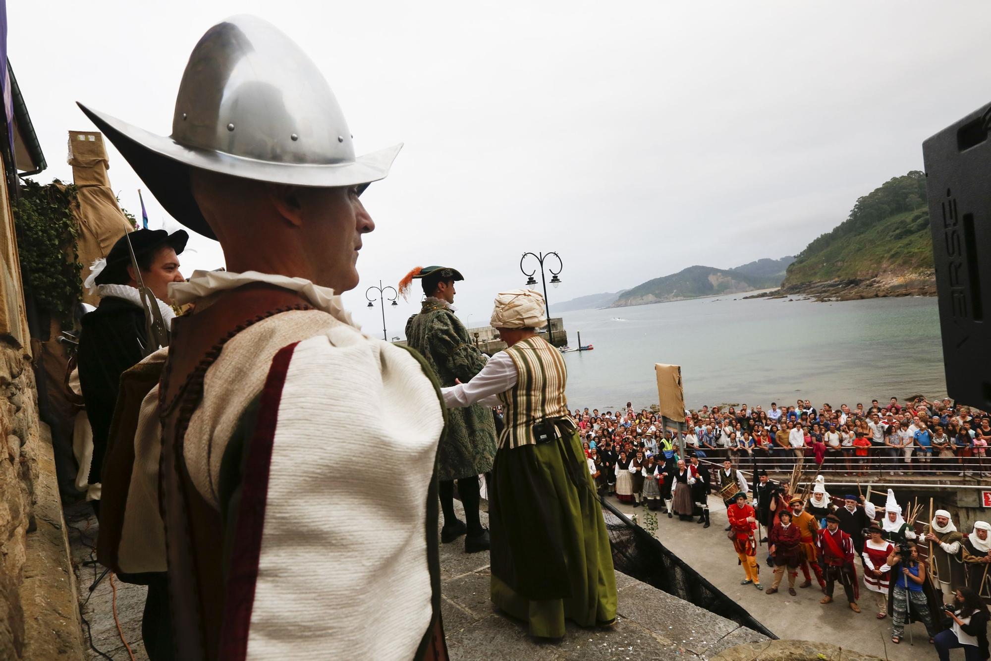 El desembarco de Carlos V en Tazones, así es la gran recreación histórica de Villaviciosa