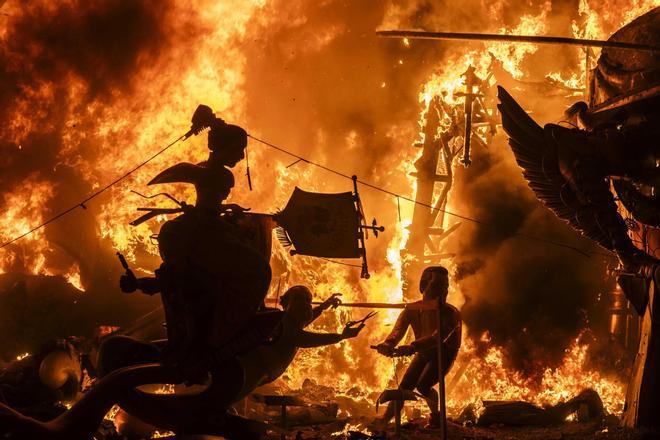 Así ha ardido la falla Convento Jerusalén