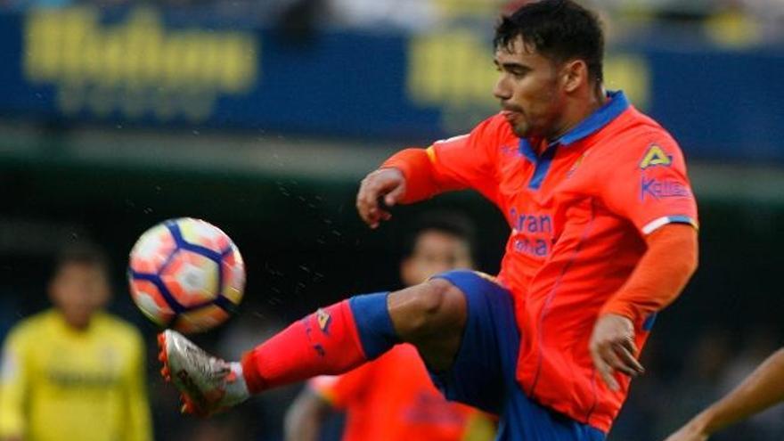 Tana, con una gran acción técnica, ayer, ante el Villarreal en El Madrigal.