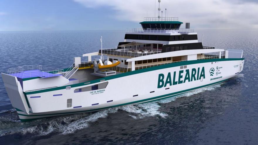 Baleària bota el «Cap de Barbaria»,  el primer ferry eléctrico español