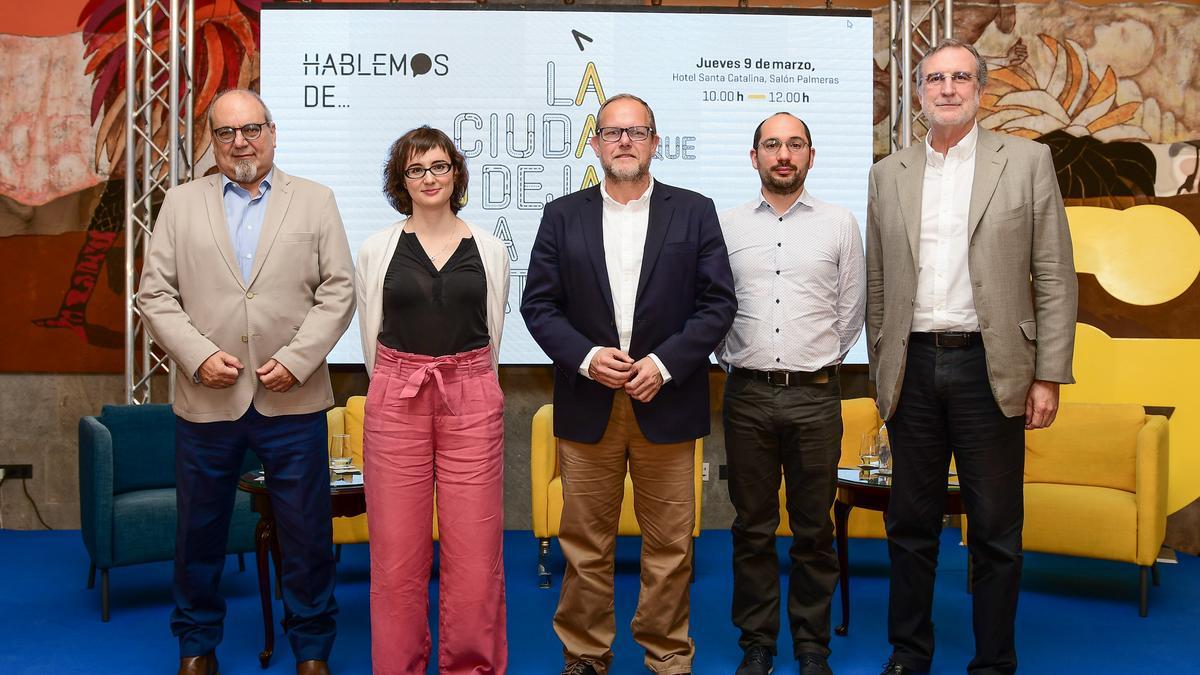 Rodríguez, Vidal, Ramírez, Olivé y Ezquiaga en las jornadas 'Hablemos'.