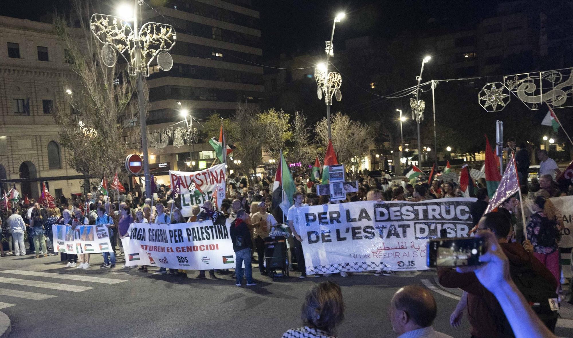 Alicante alza la voz por Palestina en una jornada de movilizaciones