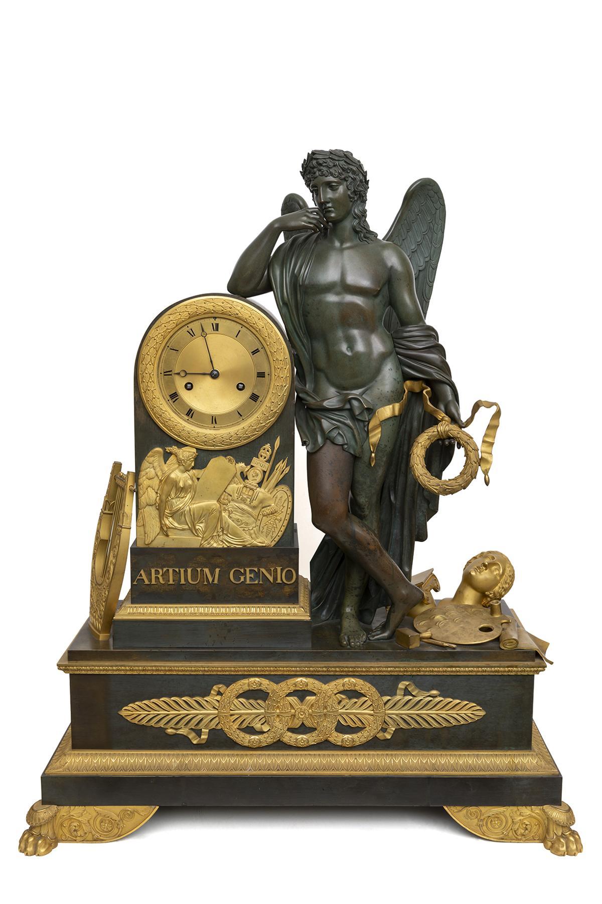 Reloj de sobremesa 'El Genio de las Artes', de Louis Moinet y Pierre-Philippe Thomire.