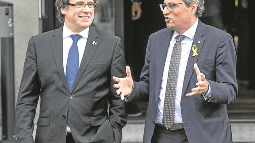 Puigdemont acusa a Ciudadanos y al PP de «flirtear» con la violencia