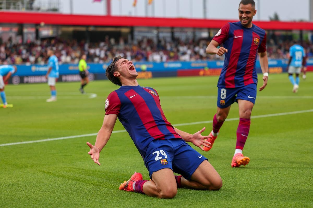 Barça Atlètic - UD Ibiza, partido de vuelta de la semifinal del play-off de ascenso a Segunda, en imágenes.