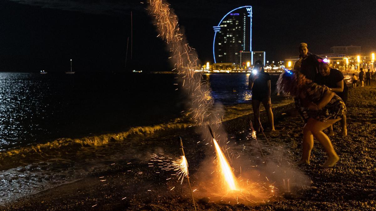 Verbena de Sant Joan en la Barceloneta