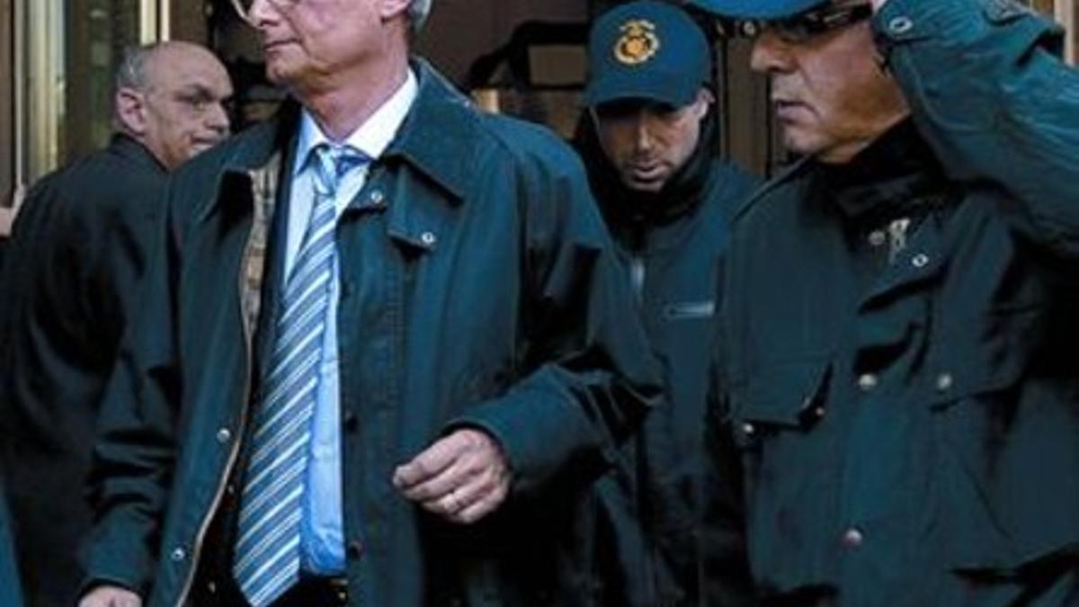 Isidre Masalles, en marzo del 2012, tras ser detenido.