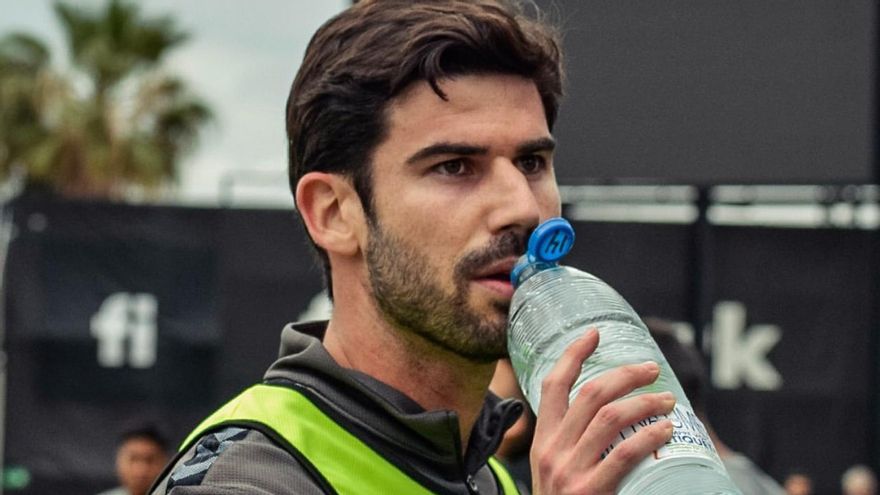 Nacho Monsalve, en su última etapa como jugador del CD Eldense, en Segunda División.