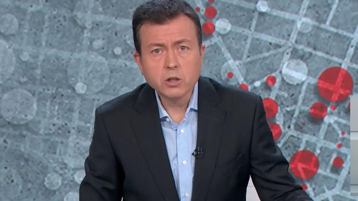 Manu Sánchez en &#039;Antena 3 Noticias&#039;.