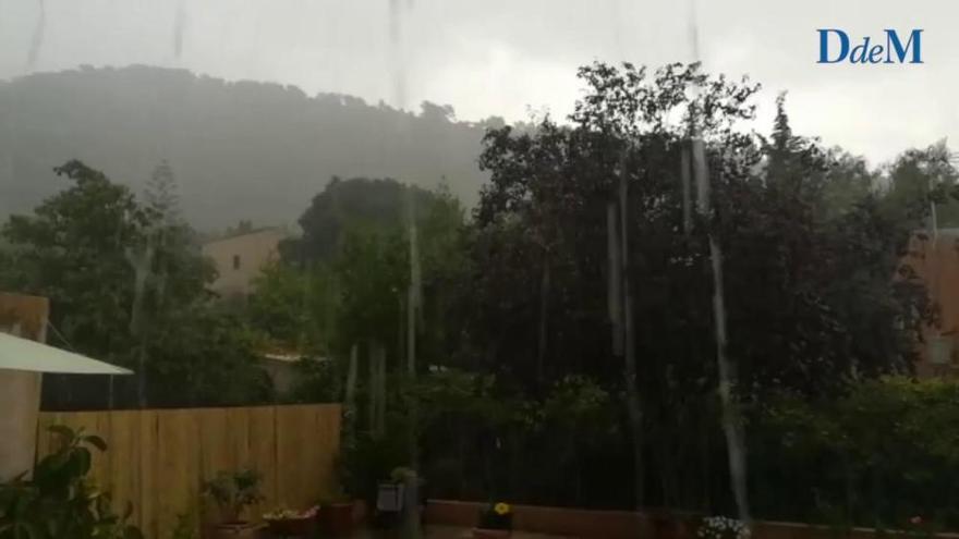 Tormentas con granizo en Mallorca