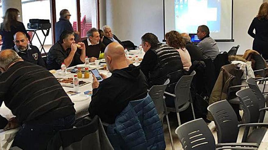 Un moment de la trobada celebrada al Poble Vell de Súria