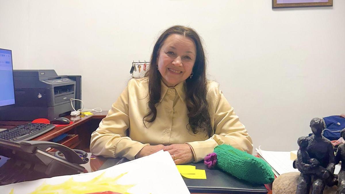 La que fuera recepcionista del colegio Nazaret de Los Realejos durante 35 años, Ceci Martín