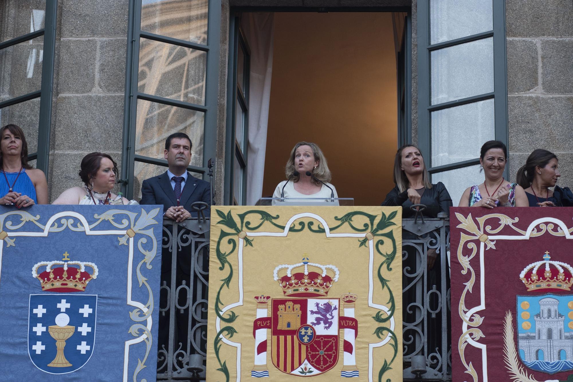 Nadia Calviño da el pregón de las fiestas de Betanzos