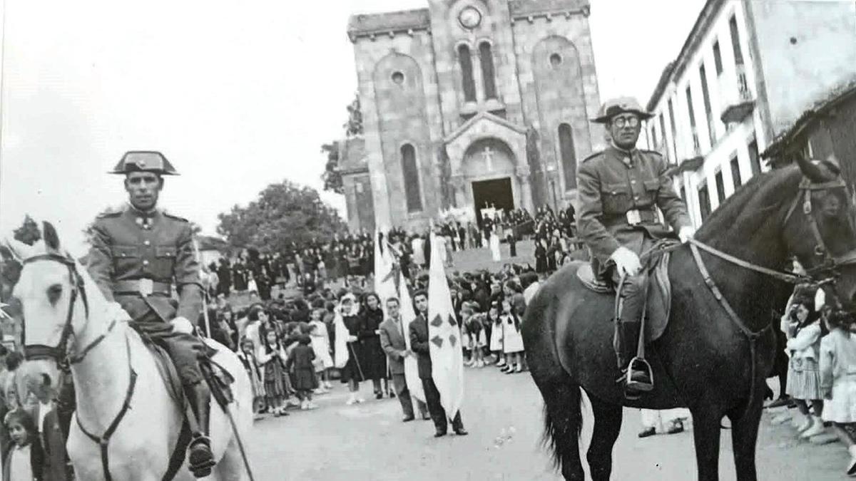 A presenza da Garda Civil no municipio de Lalín