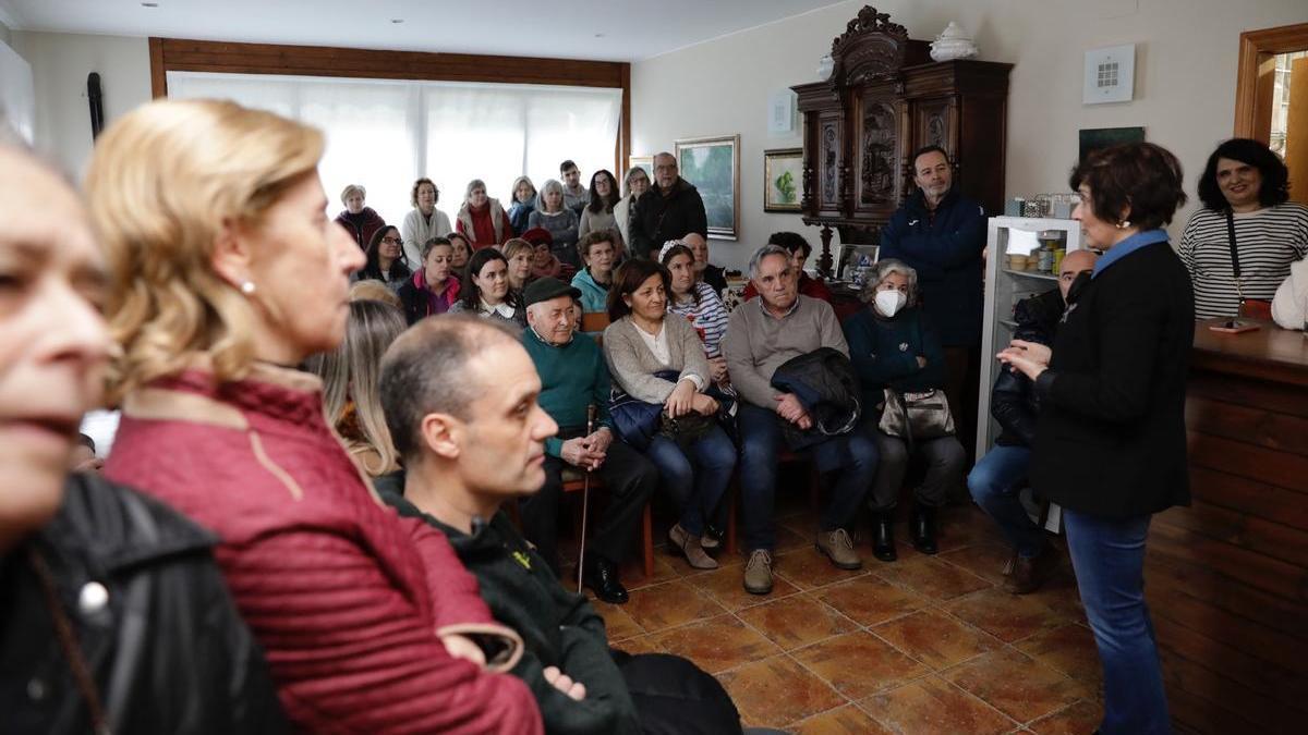 La presentación del libro en el complejo Reciegos, en Caso. | Fernando Rodríguez
