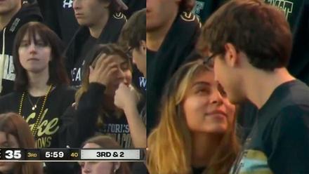 La cobra durante un partido de fútbol americano que se ha hecho viral... Duele solo de verlo