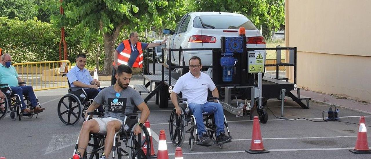 Circuito sensibilización en silla de ruedas.