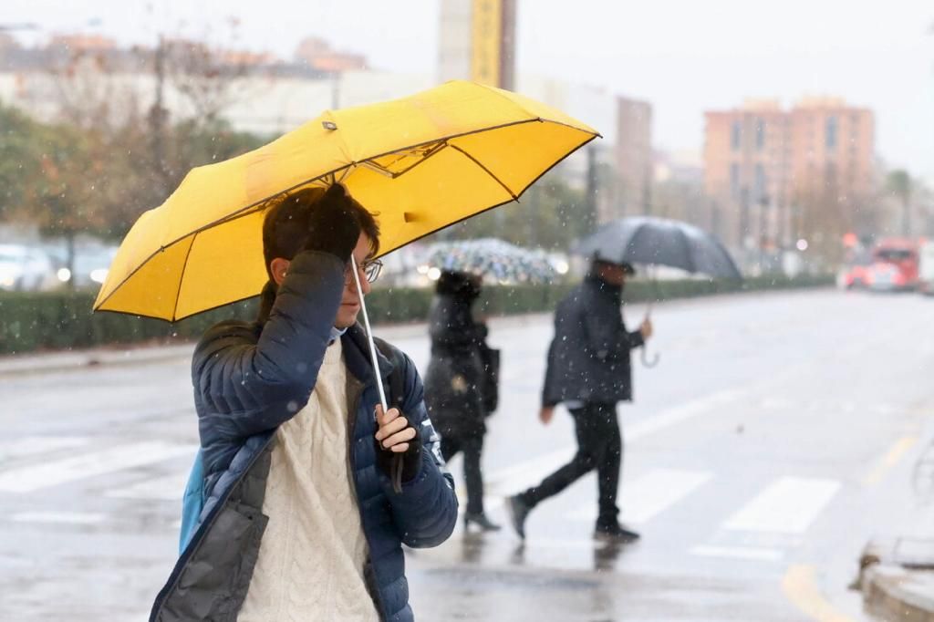 Temporal de lluvia en València