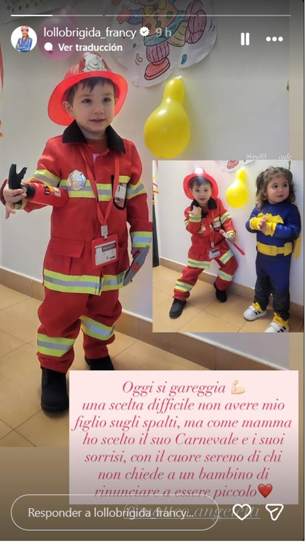 Publicación de Francesca en su Instagram