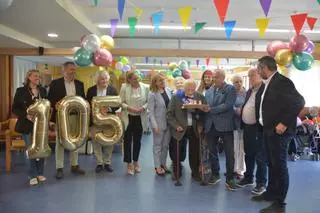 Un residente del centro de Montepinar celebra su 105 cumpleaños