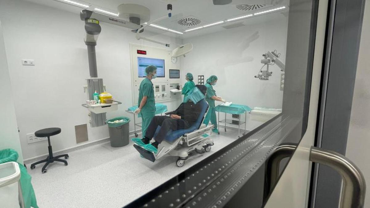 Servicio de oftalmología del hospital Servet de Zaragoza.