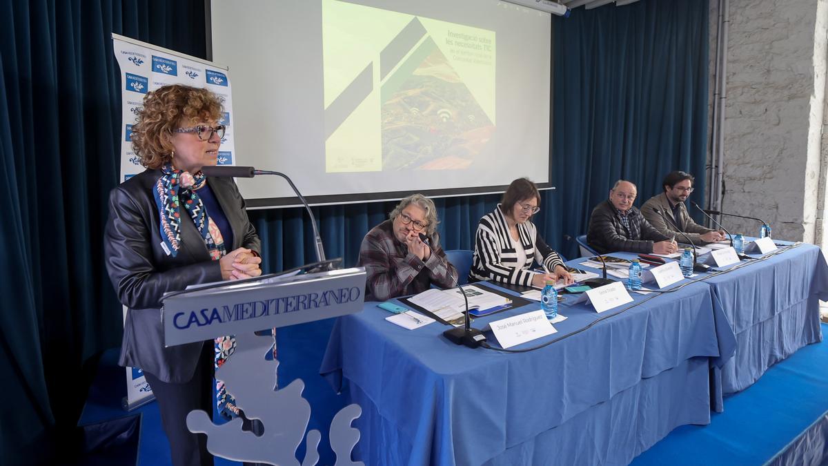 Josefina Bueno, durante la presentación de los resultados