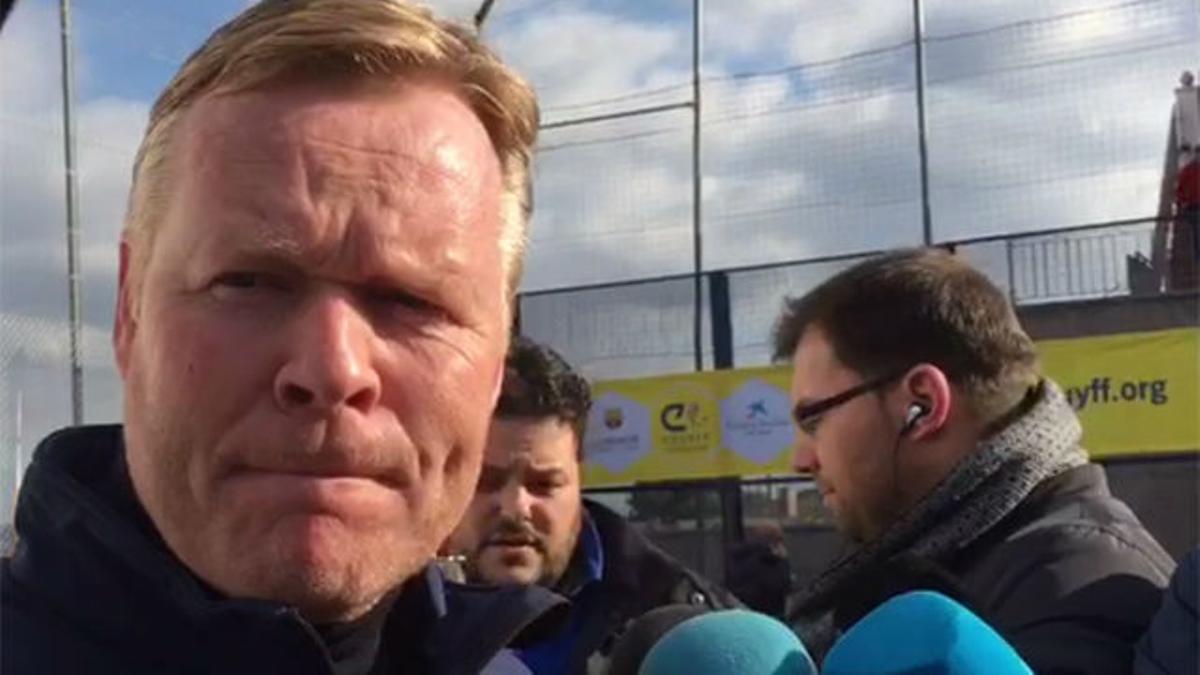 Koeman no descarta sentarse en un futuro en el banquillo azulgrana