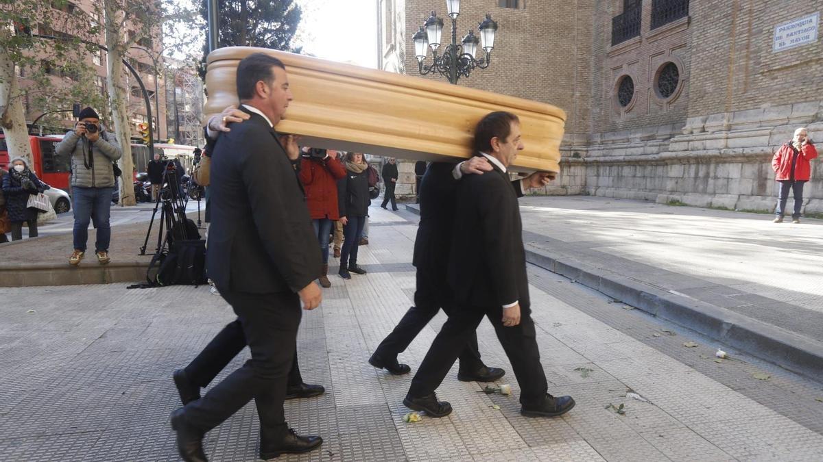 Funeral de César Alierta en Zaragoza.