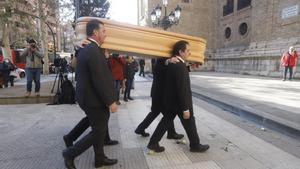 Funeral de César Alierta en Zaragoza.