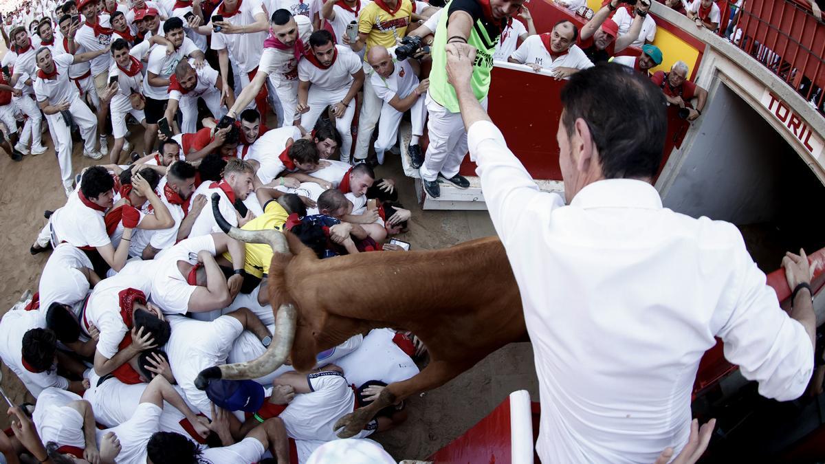 Tercer encierro de los sanfermines 2023