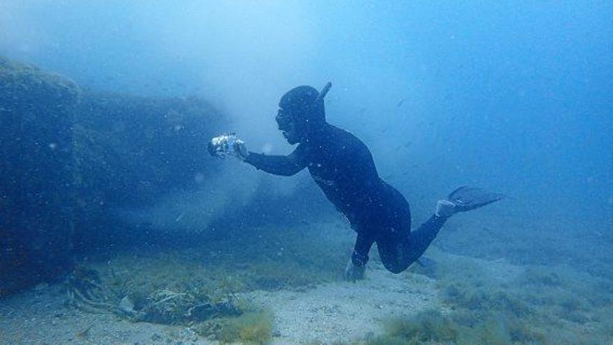 Abwassereinleitung in der Bucht von Palma.