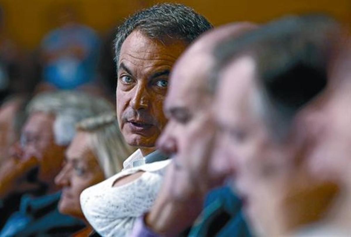José Luis Rodríguez Zapatero, diumenge en la clausura de la conferència política del PSOE.