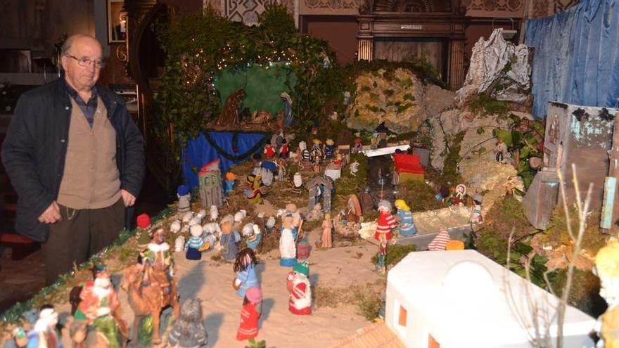 Espectacular nacimiento en la iglesia de Ribadesella