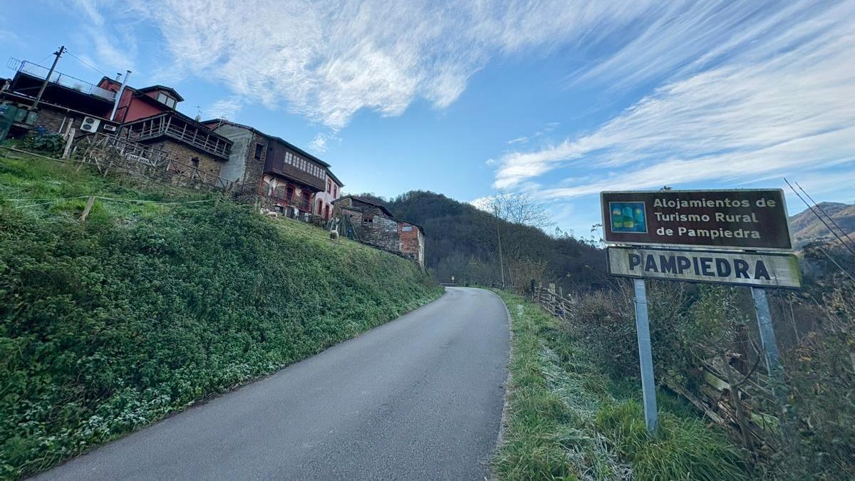 La carretera de Pampiedra.