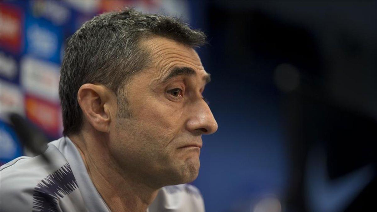 Valverde habló en la rueda de prensa