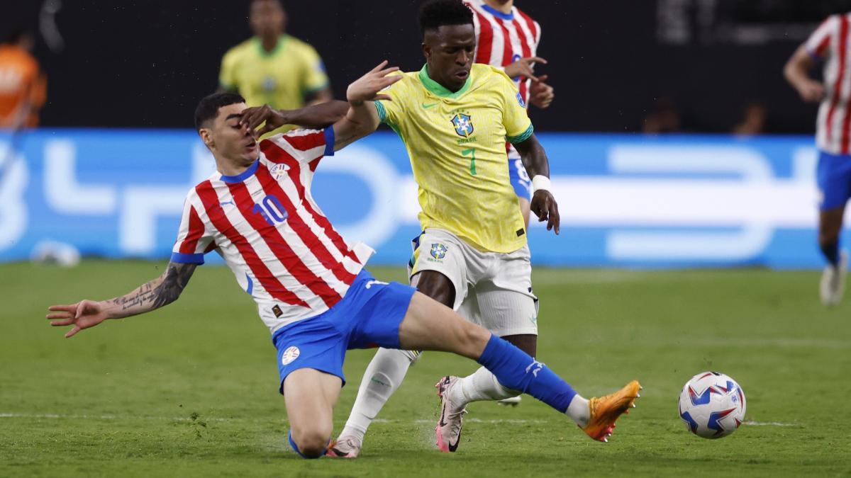 Vinicius desquició a la selección de Paraguay