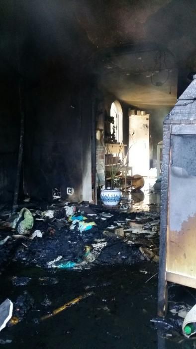 Incendio de una vivienda en Churriana