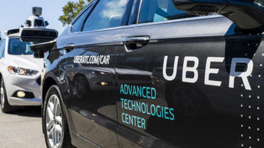 Un vehicle d&#039;Uber en una imatge d&#039;arxiu