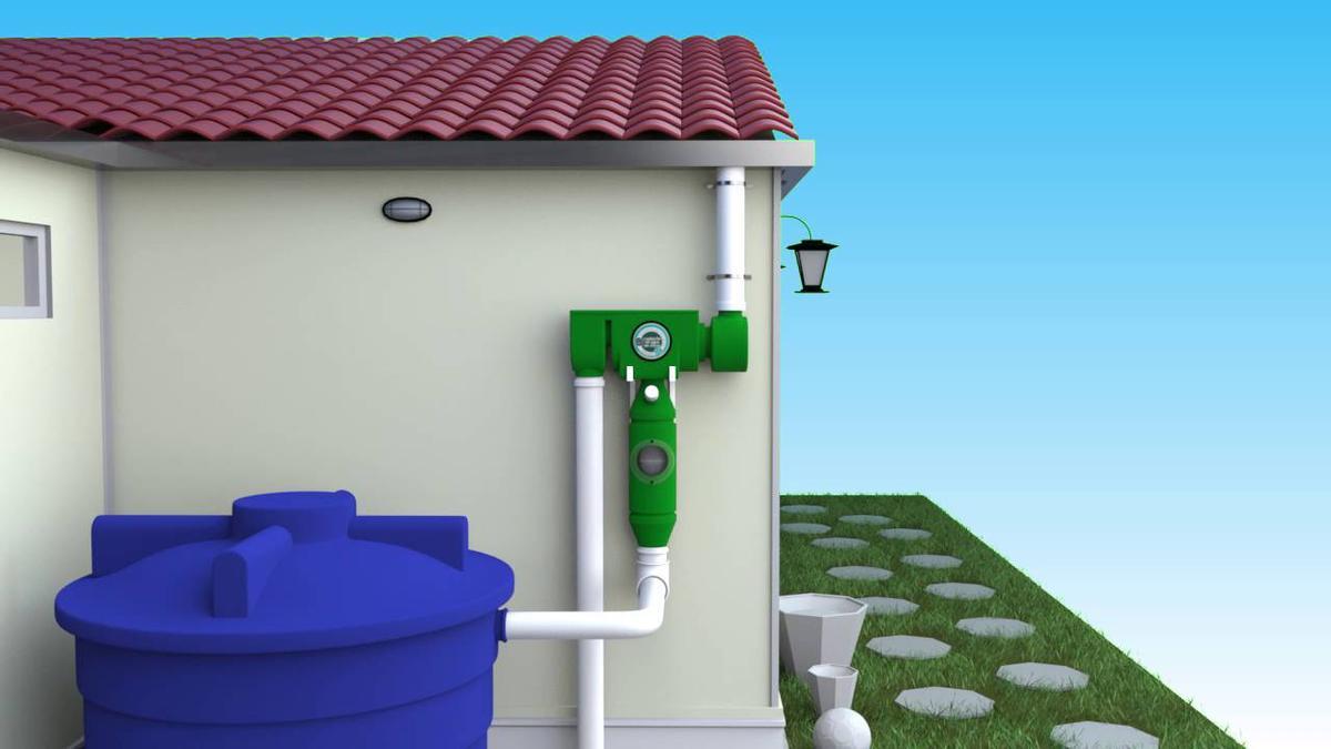 Desarrollan un sistema que recoge y filtra agua de lluvia en casa