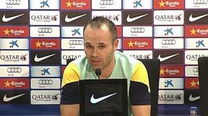 Declaracions d’Andrés Iniesta sobre el seu futur al Barça.