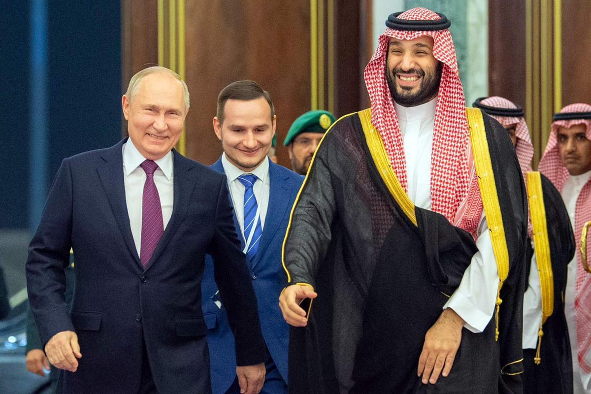 Mohammed Bin Salman Junto a Vladímir Putin