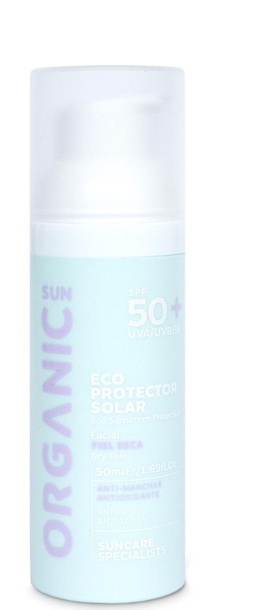 Eco Protector Solar Facial SPF 50+ Piel Seca de Organic Sun